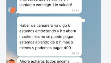 Un empresario ofrece 400 euros por ocho horas: “Ahora echaos todos encima”