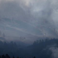 Acceden a la boca activa del volcán de La Palma