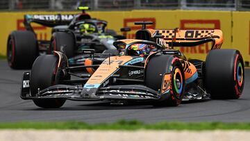 Oscar Piastri, con el McLaren en el GP de Australia.