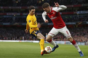 Sime Vrsaljko and Aaron Ramsey.