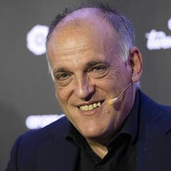 Tebas: "No sé si Haaland tendría sitio en este Madrid"