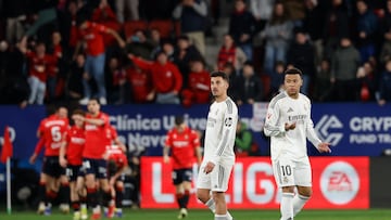 21/02/26 PARTIDO PRIMERA DIVISION OSASUNA REAL MADRID CEBALLOS TRISTEZA MBAPPE GRUPO