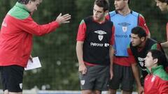 El once europeo trabaja a tope en Lezama