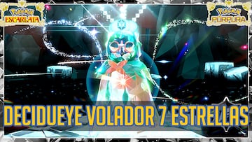 pokemon escarlata purpura teraincursion decidueye teratipo volador 7 estrellas