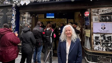 Concha Corona, gerente de Doña Manolita: “El número de ‘El Gordo’ de la Lotería de Navidad te lo da la mano de la lotera”