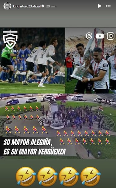 Vidal se burla de la U y sus hinchas con provocador mensaje en redes: “Su mayor alegría es su mayor vergüenza” 