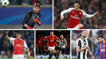 Alexis Sánchez lidera el equipo de lujo de cracks libres en 2018