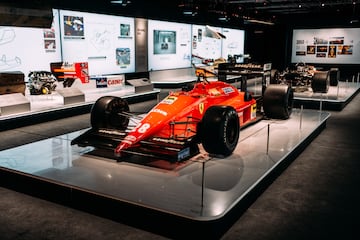 Ferrari F187.88C de 1988 en la exposicin de la F1 en Madrid.