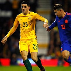Colombia se atasca ante Australia en el amistoso en Londres