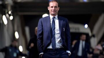 Massimiliano Allegri, ayer a su llegada al Wanda Metropolitano.