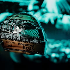 El casco más especial de Alonso para celebrar sus 400 GGPP