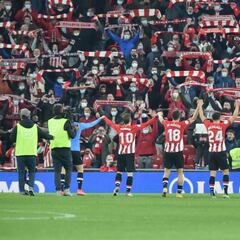 Tanta Copa nubla la Liga en la fiesta continua de San Mamés