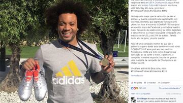 Marcelo sorteará su medalla de la Champions League entre sus seguidores de Facebook.