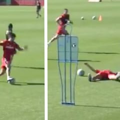 Real Madrid: On-loan Kubo shows rustiness in comedy training-ground fall