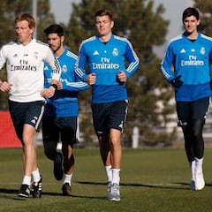 Llorente, Asensio, Toni Kroos, Courtois y Bale ya corren