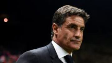 Míchel durante el encuentro ante el Braga.