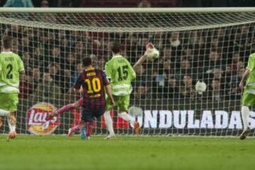 Copa del Rey. Barcelona-Getafe. 4-0. Messi anota el cuarto gol.