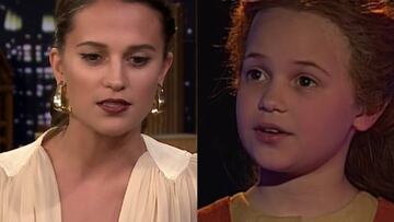 El pasado infantil como cantante de Alicia Vikander.