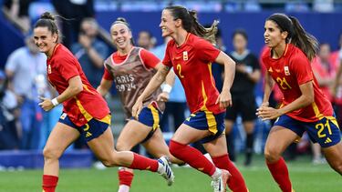 España celebra el pase a las semifinales de los Juegos Olímpicos 2024.