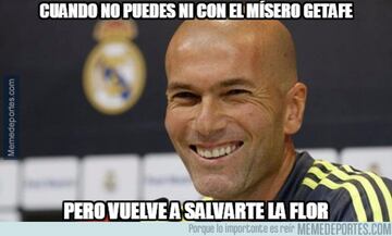 Zidane, Cristiano y Benzema, protagonistas de los memes del Getafe-Real Madrid