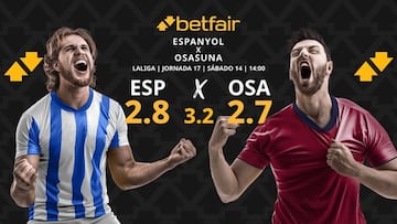 RCD Espanyol vs. CA Osasuna: horario, dónde ver, pronósticos y clasificación