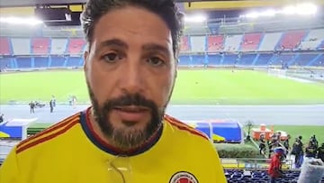 Agmeth Escaf fue agredido en el estadio de Barranquilla.