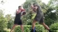 Así entrena Ferdinand cómo ¡boxeador profesional!