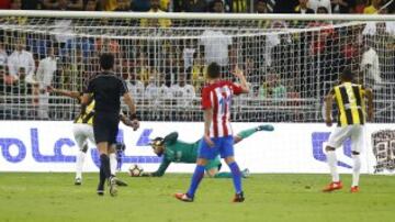 Action from Jeddah as Atletico Madrid faced local outfit Al Ittihad as part of the Saudi club's 90th anniversary celebrations