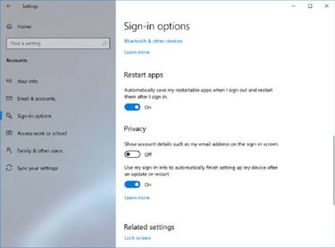 Windows 10 mantendrá tus apps activas después de un reinicio