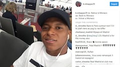 Mensaje de Mbappé en las redes: "Vuelvo a Mónaco..."