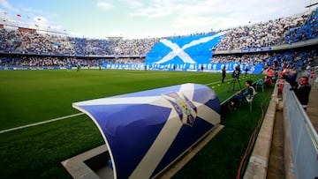 04/05/19  PARTIDO SEGUNDA DIVISION 
TENERIFE  -  LAS PALMAS 
VISTA INTERIOR PANORAMICA ESTADIO HELIODORO RODRIGUEZ LOPEZ SEGUIDORES TIFO MOSAICO