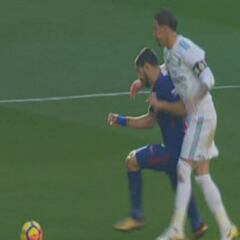 Sánchez Martínez le perdonó la roja a Sergio Ramos