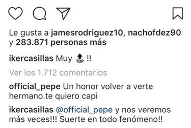 Pepe y Casillas, felices de encontrarse en Champions