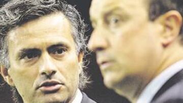 <b>A LA GRESCA. </b>Mourinho y Benítez se respetaban, pero ahora no se pueden ni mirar a la cara.