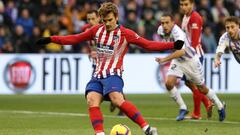 Griezmann en el Valladolid-Atl&eacute;tico de Madrid. 