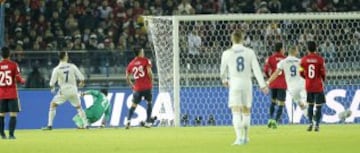 Cristiano marca el 3-2 en la primera parte de la prórroga.