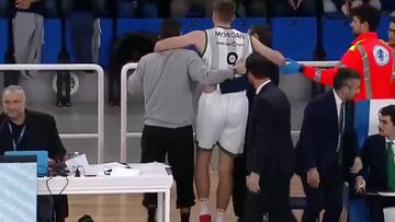 El preocupante susto en el que el Joventut saca de la pista a su jugador mareado sin poder andar