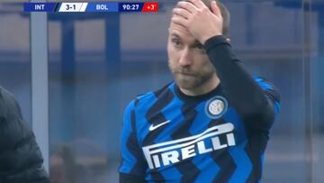 La sustitución de Eriksen en el 90' que se ha entendido como una humillación de Conte