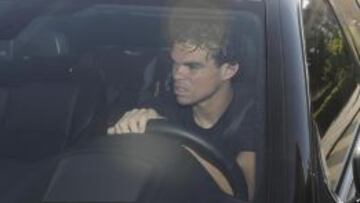 Pepe a su llegada a la clínica.