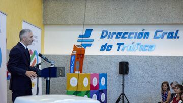 MADRID, SPAIN - JUNE 09: The Minister of the Interior, Fernando Grande-Marlaska, presents the Road Safety Strategy 2030, at the Directorate General of Traffic (DGT), on June 9, 2022, in Madrid, Spain. The document is a compendium of guidelines that will guide the actions of public administrations, industry associations and organizations, and the business and academic worlds during the present decade. (Photo By Jesus Hellin/Europa Press via Getty Images)