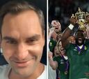 Federer se rinde a Sudáfrica tras ganar el Mundial de Rugby