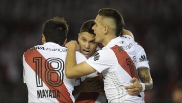 River Plate vence a San Lorenzo en la Superliga Argentina. Juan Fernando Quintero y Rafael Santos Borré fueron protagonistas