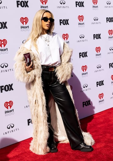 Doja Cat durante la alfombra roja de los iHeartRadio Music Awards 2023.