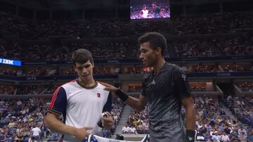 Se ha ganado el respeto del tenis mundial: Alcaraz con su rival