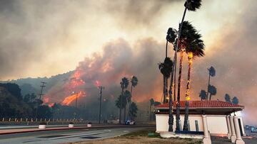 Incendio en Los Ángeles (California, Estados Unidos).