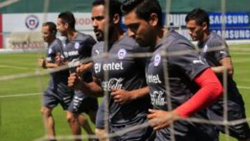 Gonzalo Jara fue uno de los jugadores que se sumó durante este martes a los entrenamientos en Juan Pinto Durán.