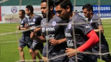 Gonzalo Jara fue uno de los jugadores que se sum&oacute; durante este martes a los entrenamientos en Juan Pinto Dur&aacute;n. 