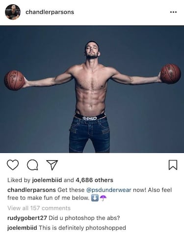 Parsons y sus abdominales, trolleados por Embiid y Gobert