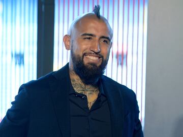 Presentación del jugador chileno, Arturo Vidal, como nuevo jugador del Fútbol Club Barcelona. 