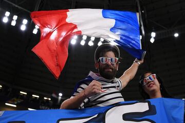 Aficionados de la selección de Francia.